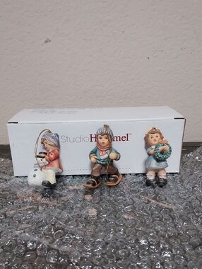 Studio Hummel Set of 3 Holiday Figurine Ornaments- Set #6